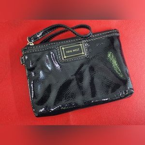 Nine West Black Patent  Wristlet